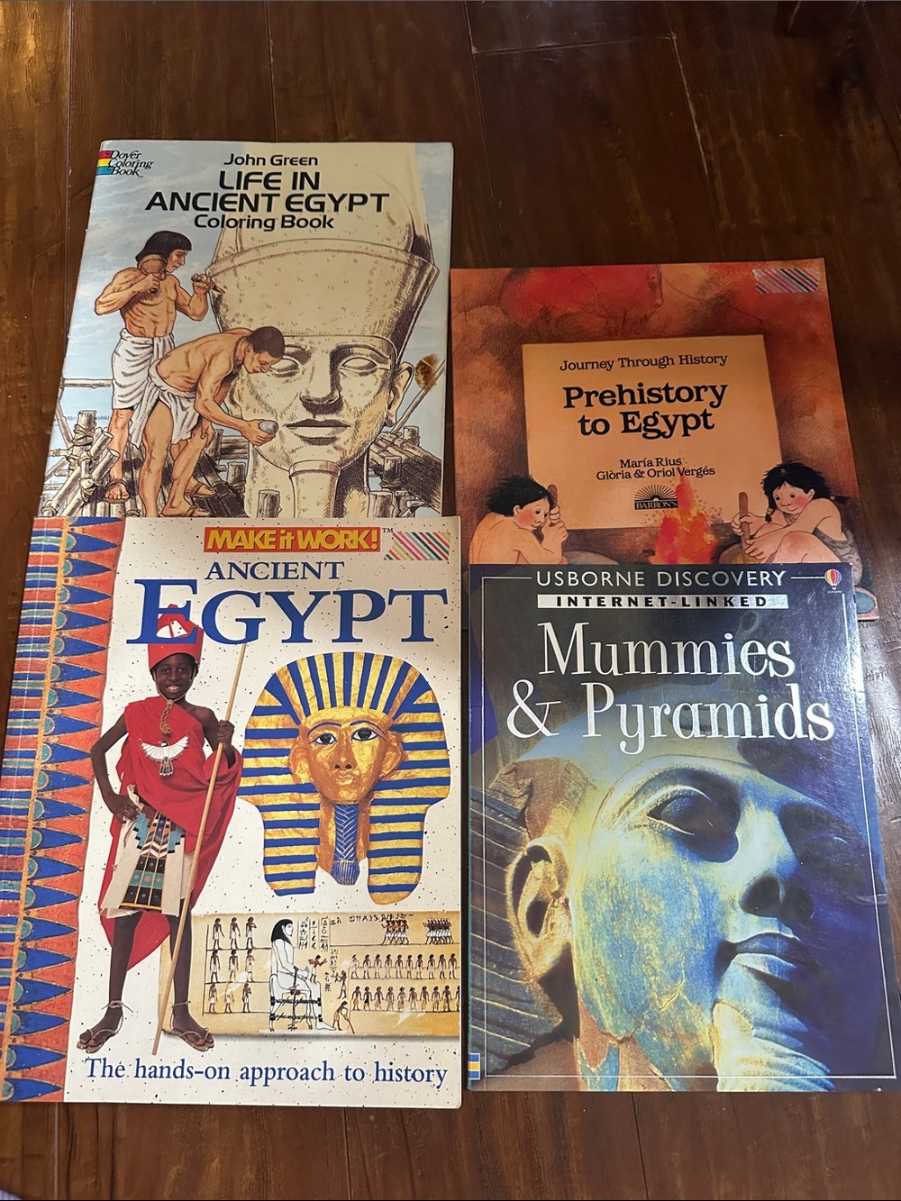 Ancient Egypt 4 Book Homeschool History Lot Mummies Pyramids Projects Report